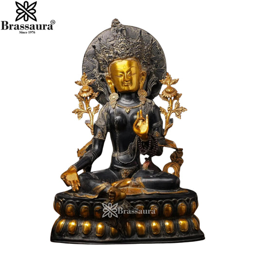 Brass Antique Tara Statue Weight 37 Kg And Height 32 Inch