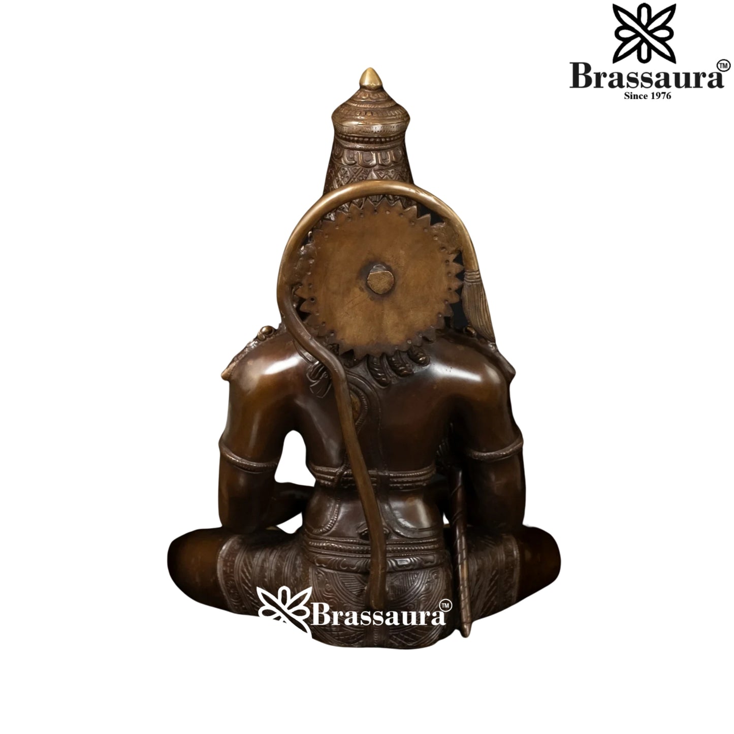 Brass Dhyan Mudra Hanuman Statue Weight 8.2 Kg And Height 13 Inch