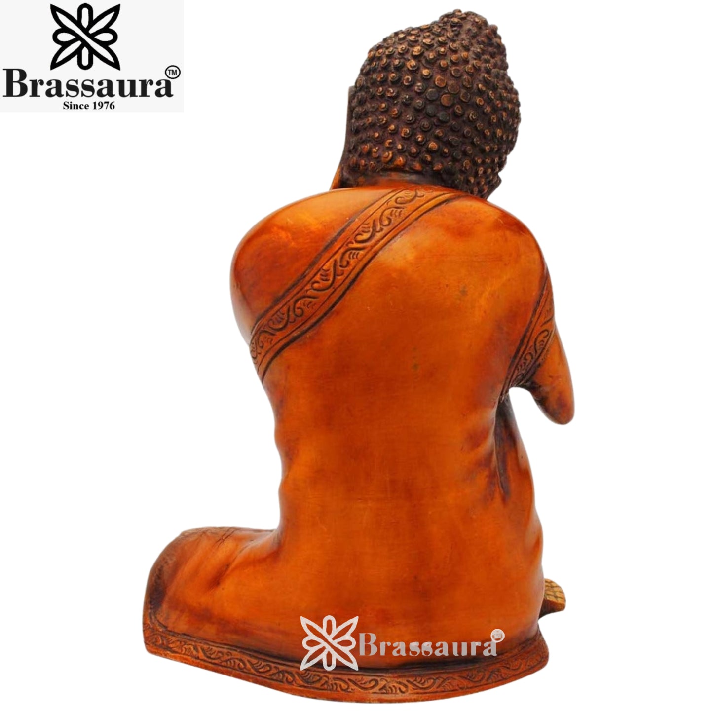 Brass Vintage Buddha Weight 4.1 Kg & Height 9 Inch
