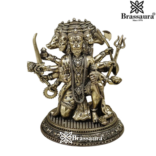 Brass Superfine Hanuman Statue Weight .714 Kg And Height 6 Inch