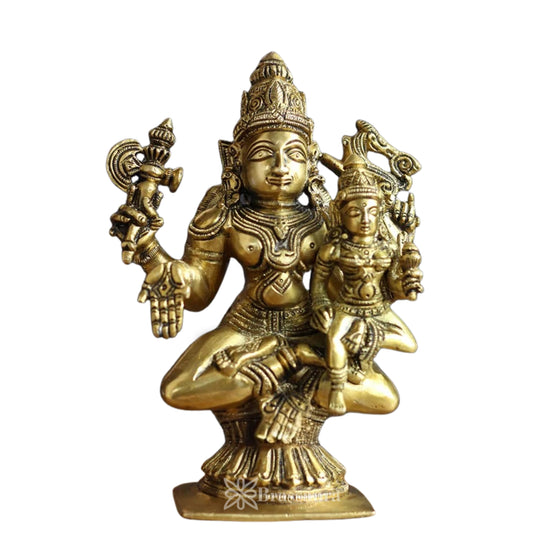 Brass Lord Shiv Family Statue Weight 2 Kg And Height 6.5 Inch