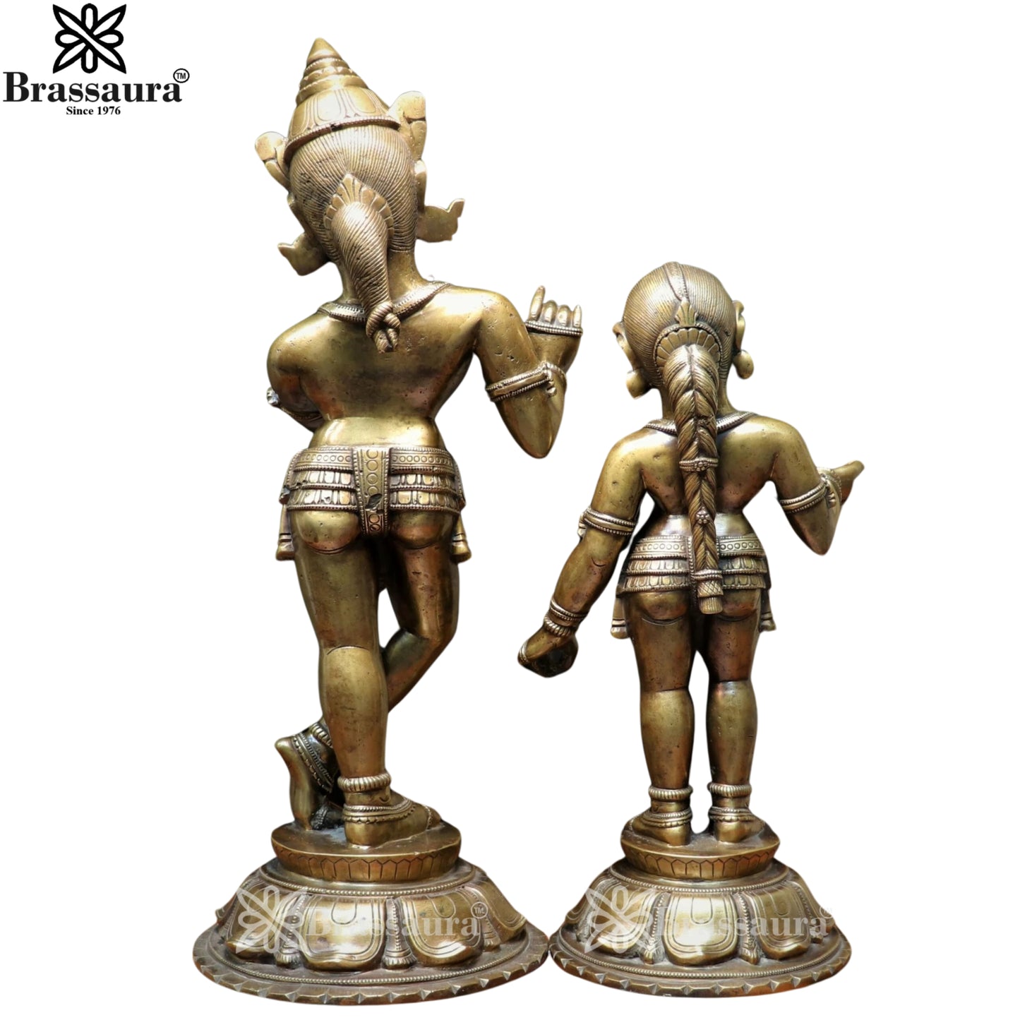 Bronze Radha Krishna Idol Weight 25.12 Kg And Height 19 Inch