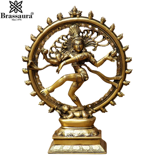 Brass Dancing Natraj Statue Weight 4 Kg And Height 13 Inch