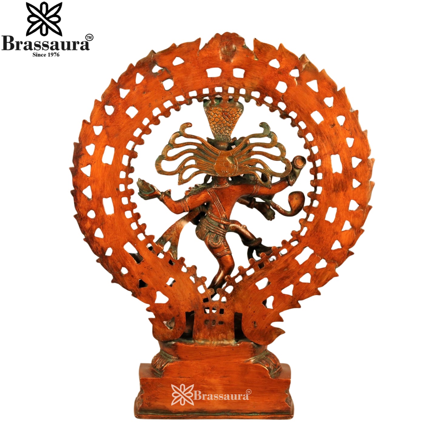 Brass Antique Dancing Natraj Statue Weight 7.5 Kg And Height 20 Inch