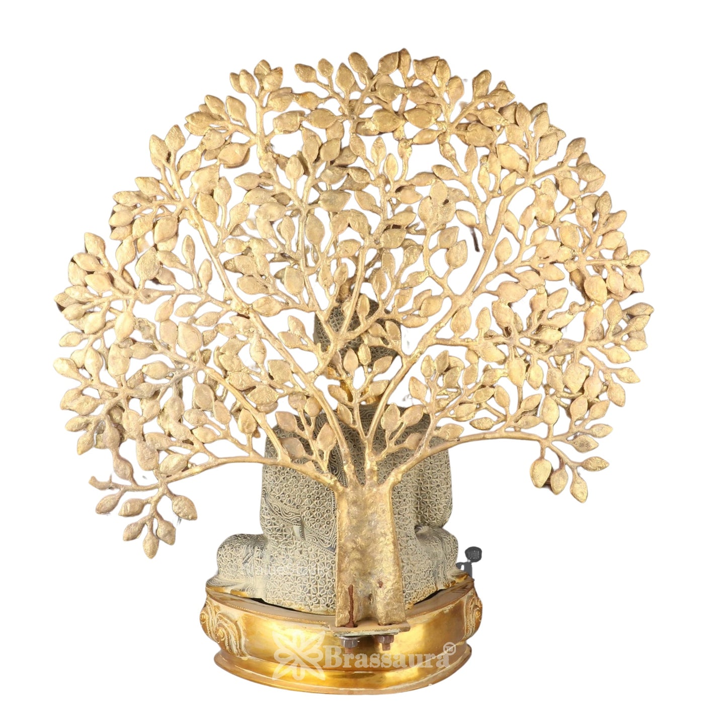Brass Tree Royal Golden Buddha Weight 18.5 kg & Height 25 Inch