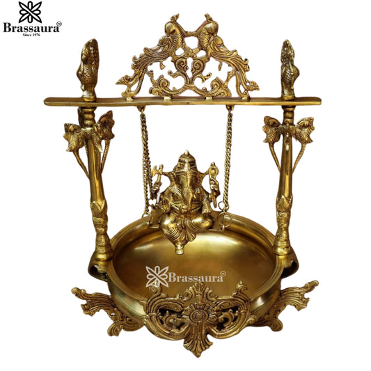 Brass Ganesh Urli For Home Décor And Gift Items Weight 17 kg Height 24 Inch