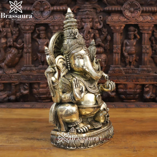 Brass Ganesha Weight 22.26 Kg & Height 20 Inch