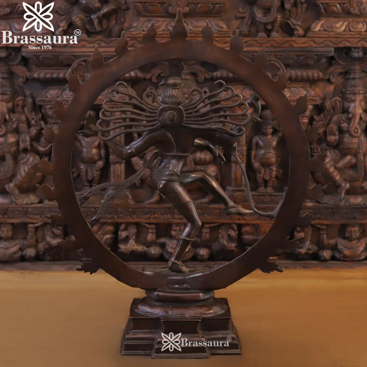 Brass Classic Dancing Natraj Statue Weight 13.28 Kg And Height 25.5 Inch