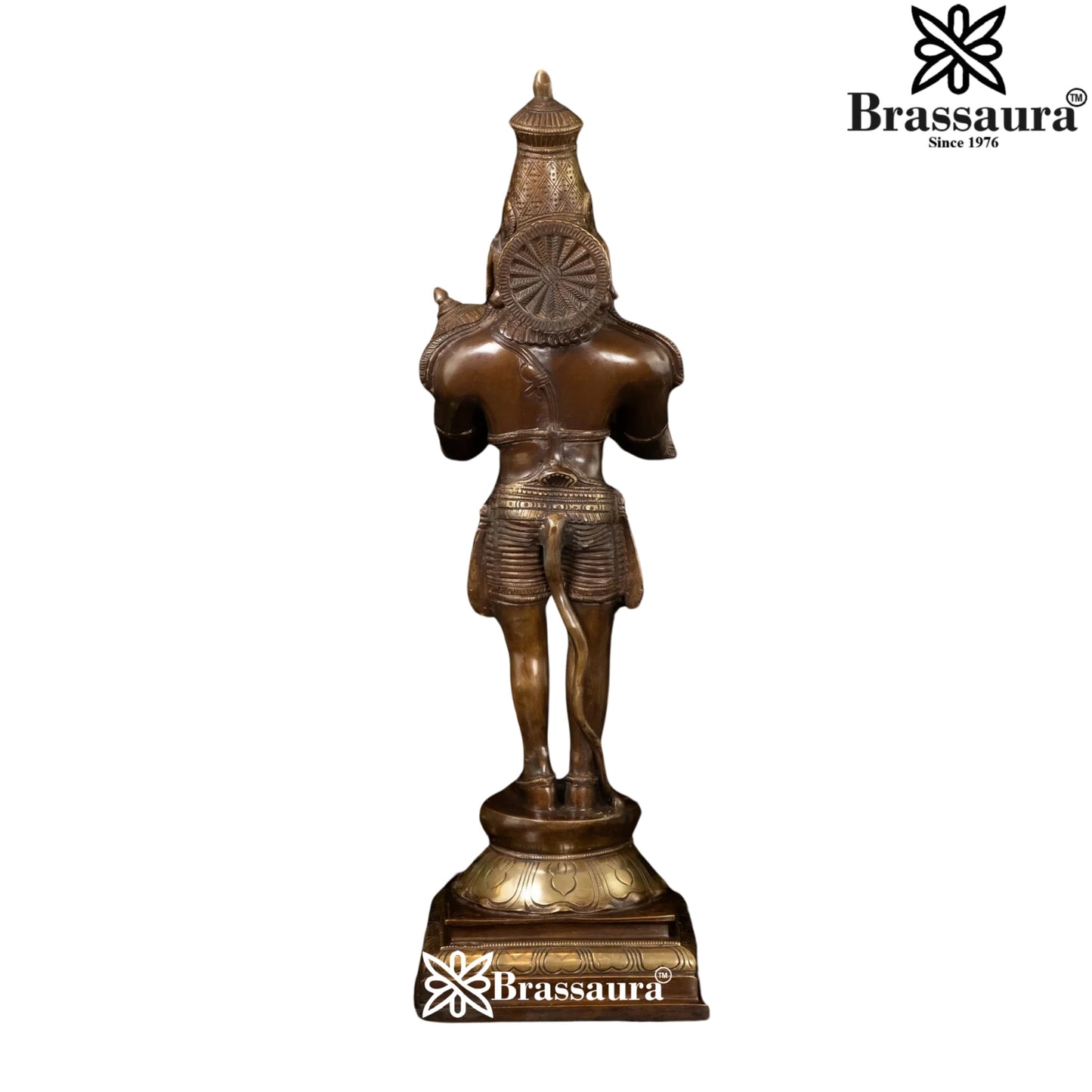 Brass Standing Hanuman Statue Weight 11.4 Kg And Height 23 Inch