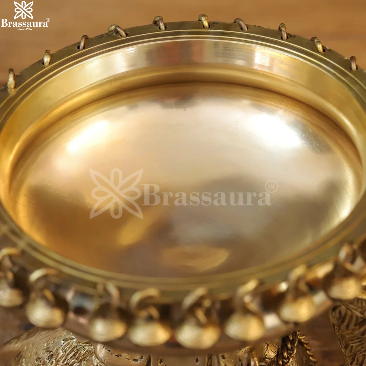 Brassaura™ Brass Camel Urli Statue – Height 9 Inches & Weight 5.6 Kgs | Pooja Room Accent