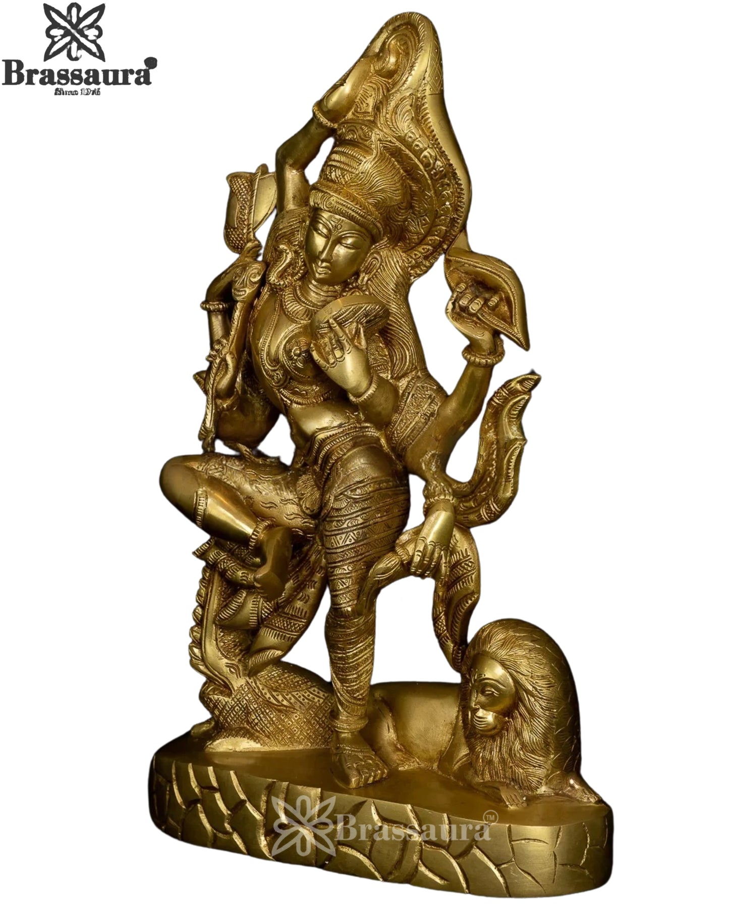 Brass Aardhnareshwar Statue Weight 7.5 Kg And Height 16.5 Inch
