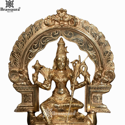 Bronze RajaRajeswari Statue Weight 7.5 Kg And Height 13 Inch
