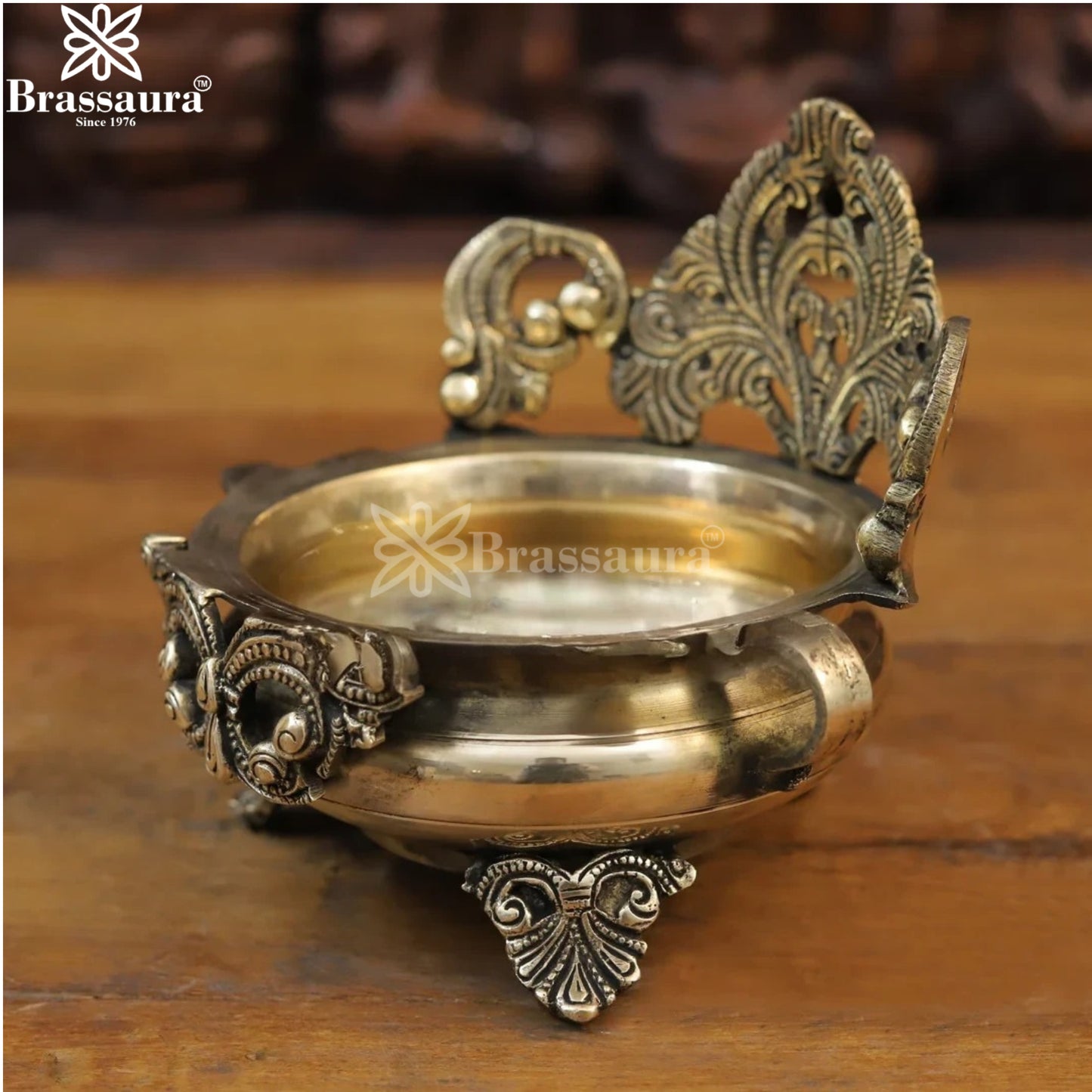 Brass Urli Statue Weight 1.24 Kg And Height 6.5 Inch