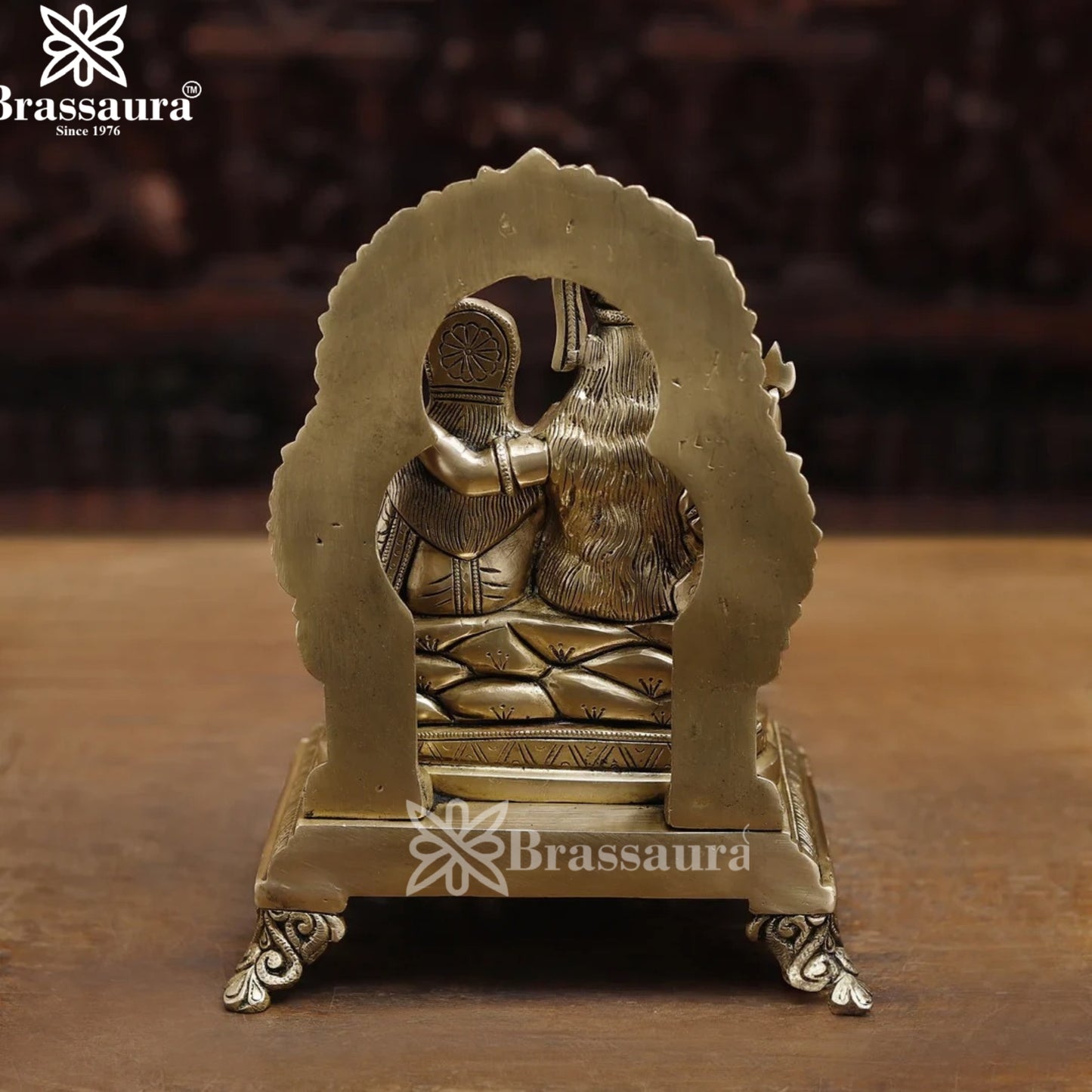 Brass Superfine Lord Shiv Parivaar Statue Weight 6.62 Kg And Height 12 Inch