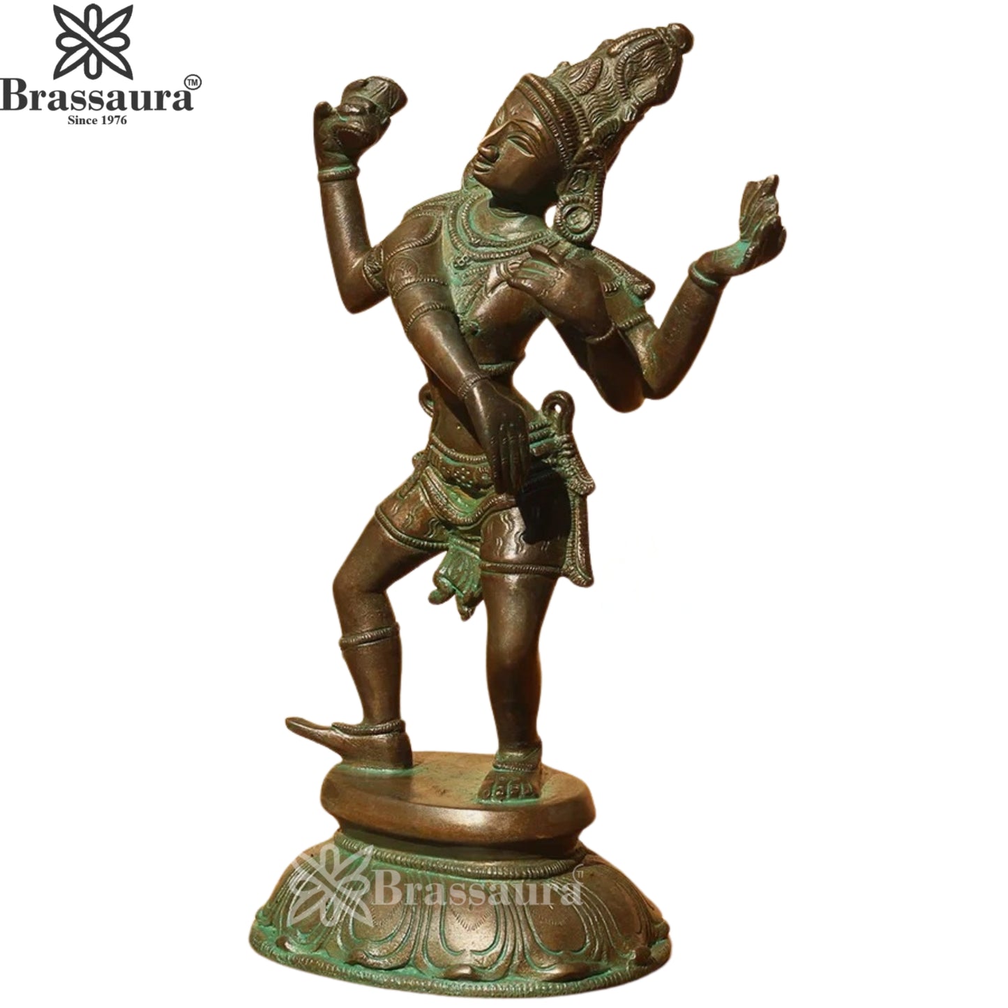 Brass Lord Shiva Tandav Statue Weight 3 Kg And Height 11 Inch