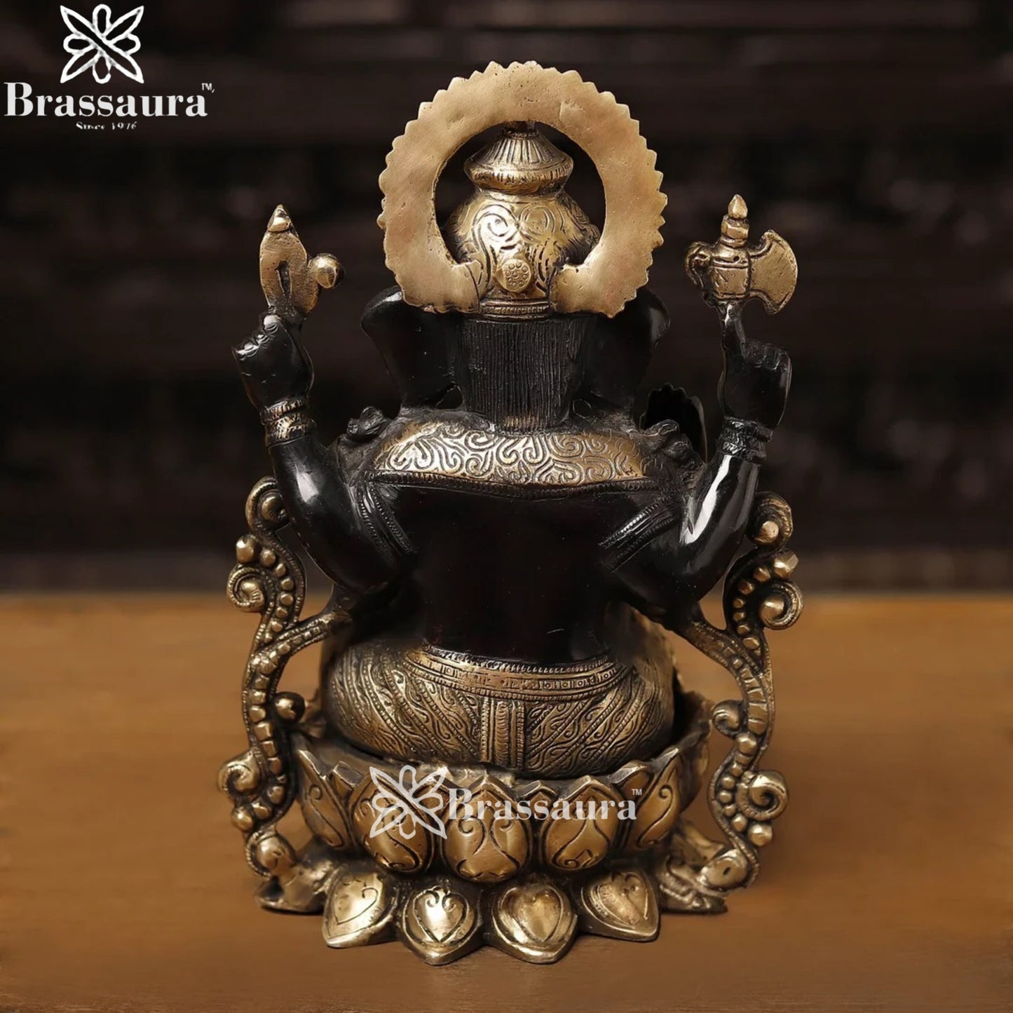 Brass Jewellery Ganesha Weight 7.5 Kg & Height 12 Inch