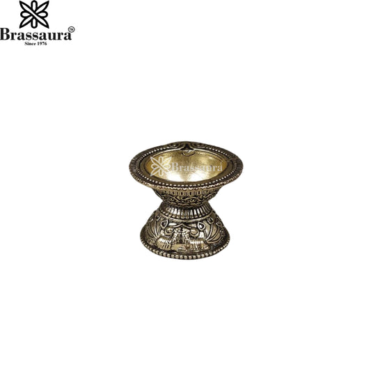 Brass Super Fine Diya Weight 0.058 Kg And Height 2 Inch