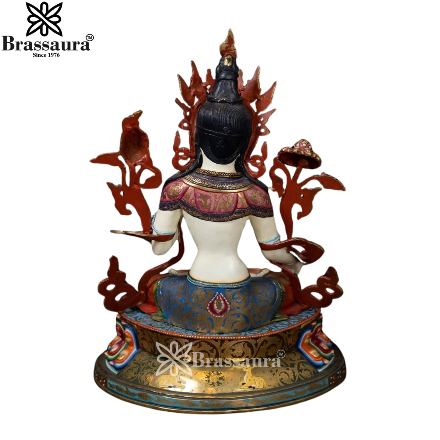 Copper Tara Statue Weight 9.3 Kg And Height 19.5 Inch