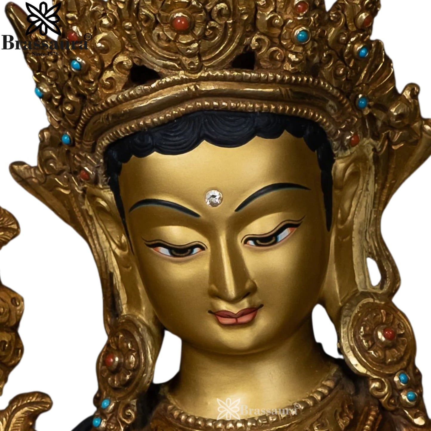 Copper Tara Statue Weight 4 Kg And Height 13 Inch