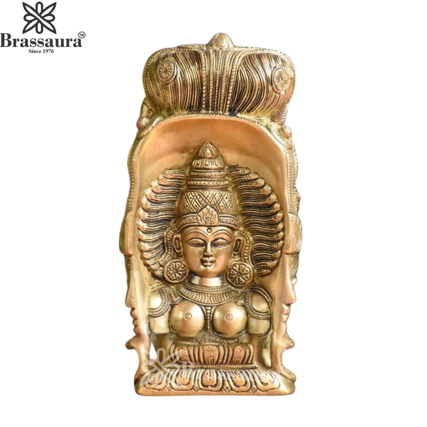 Brass 3 Face Shiva Mukhlingam Statue Weight 3 Kg And Height 8 Inch