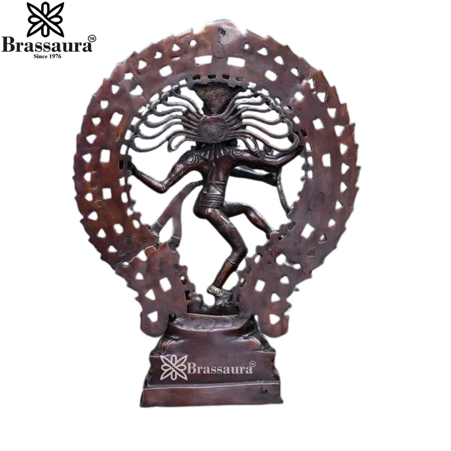 Brass Vintage Dancing Natraj Statue Weight 11.6 Kg And Height 22 Inch