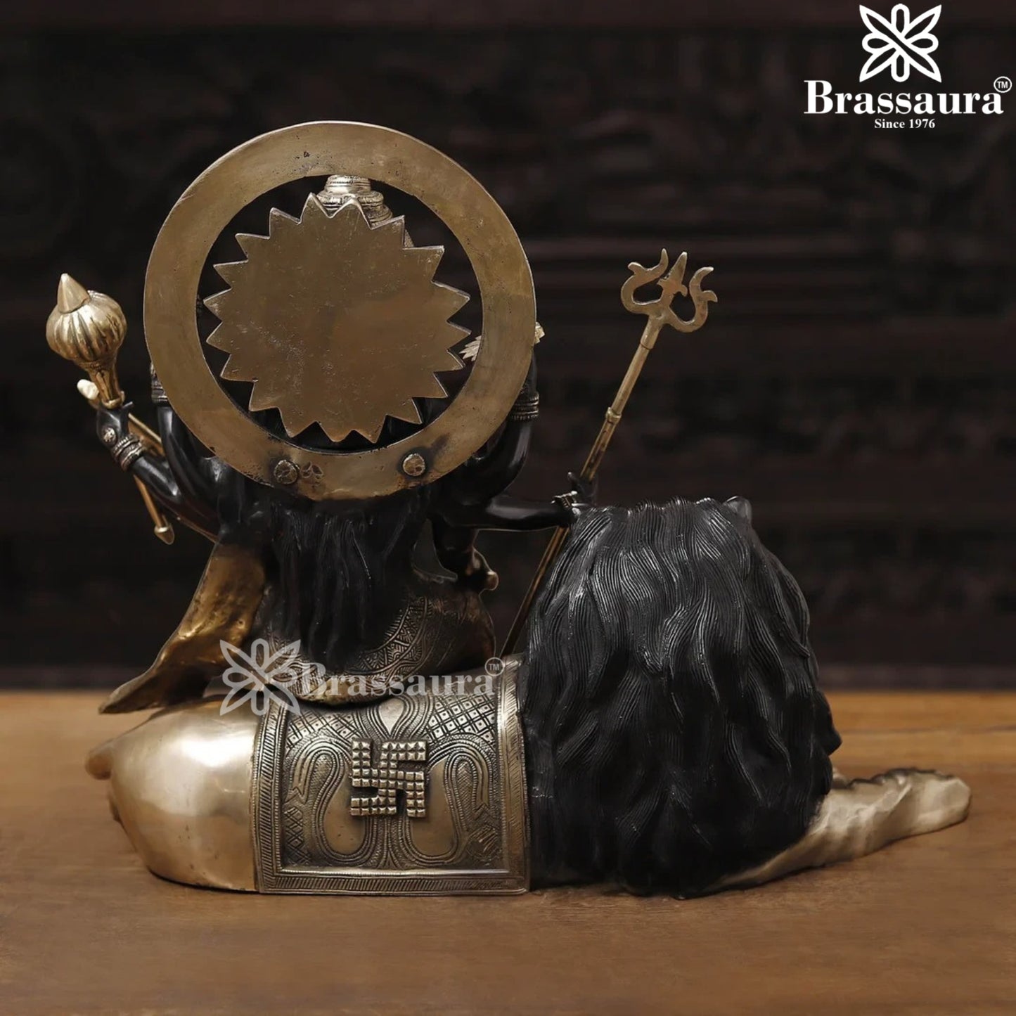 Brass Durga For Home And Décor And Gift Items Weight 19.61 kg Height 17 Inch