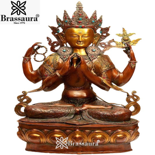 Brass Tara Weight 48 Kg & Height 38 Inch