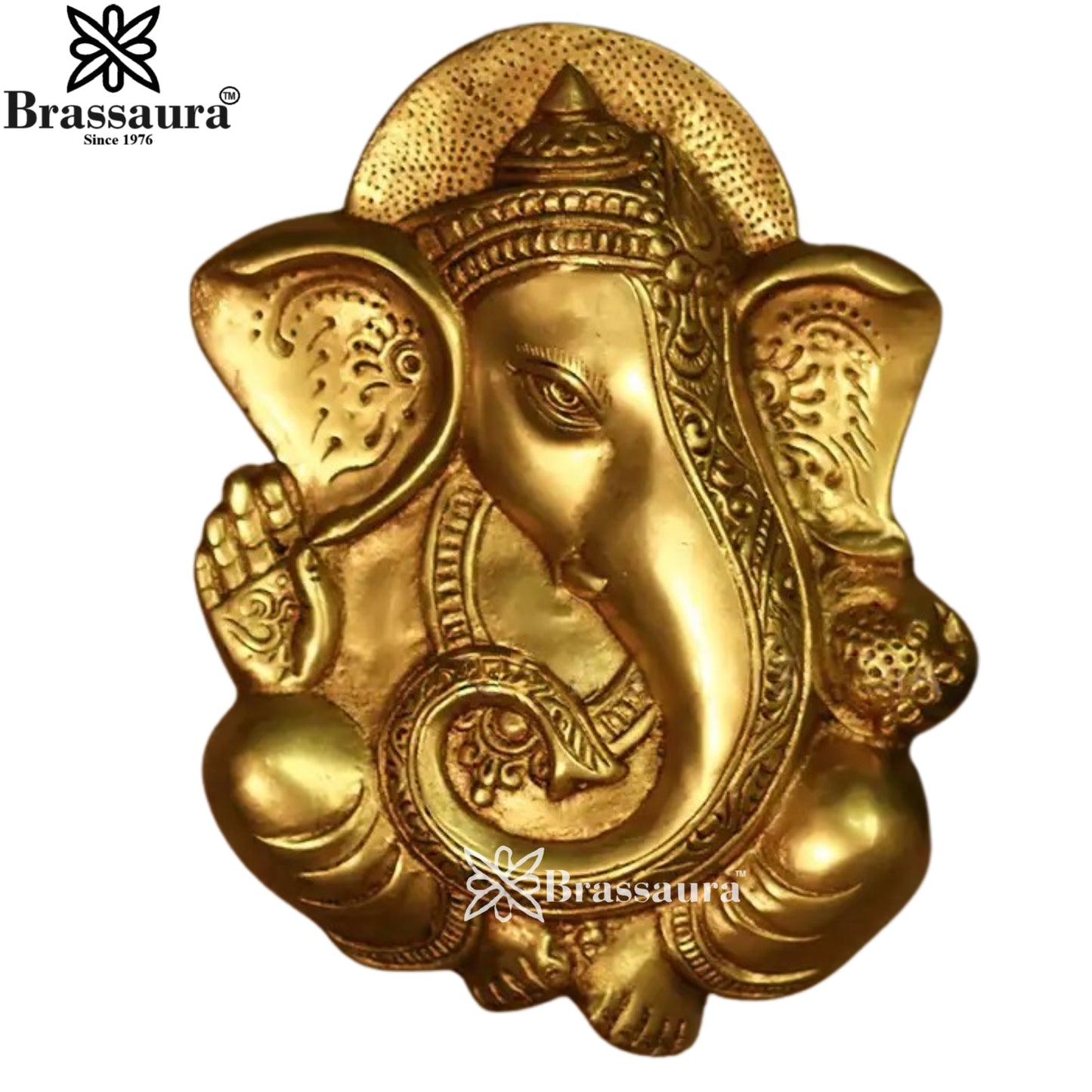 Brass Ganesha Statue Weight 2 Kg And Height 10 Inch