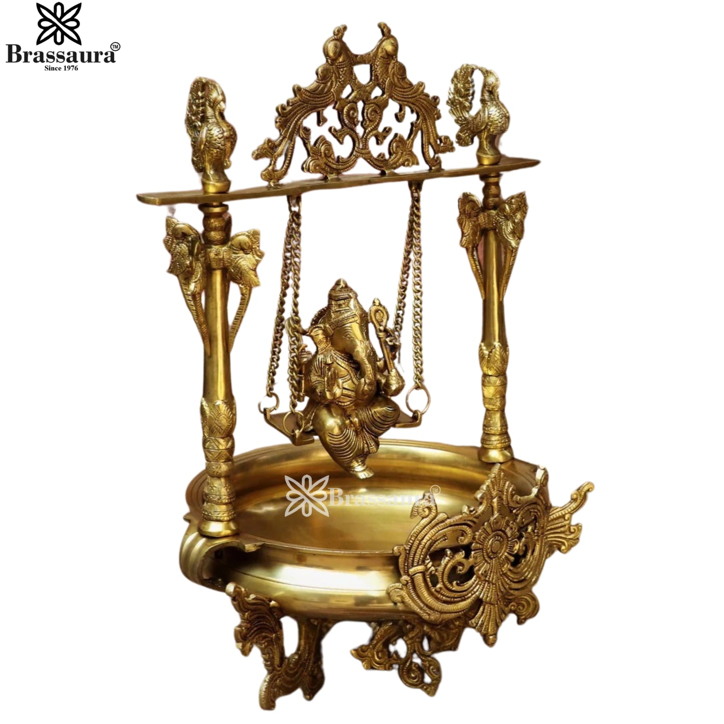 Brass Ganesh Urli For Home Décor And Gift Items Weight 17 kg Height 24 Inch