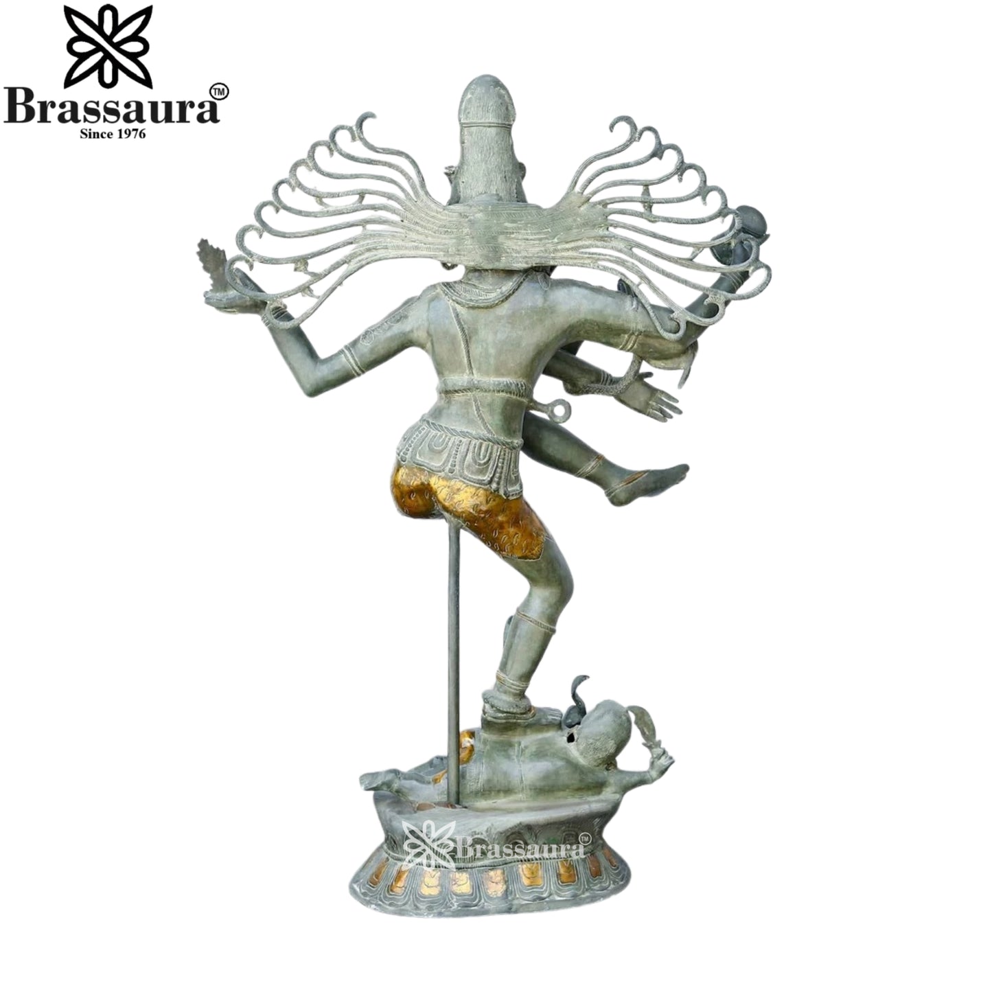 Brass Vintage Dancing Natraj Statue Weight 85 Kg And Height 58 Inch