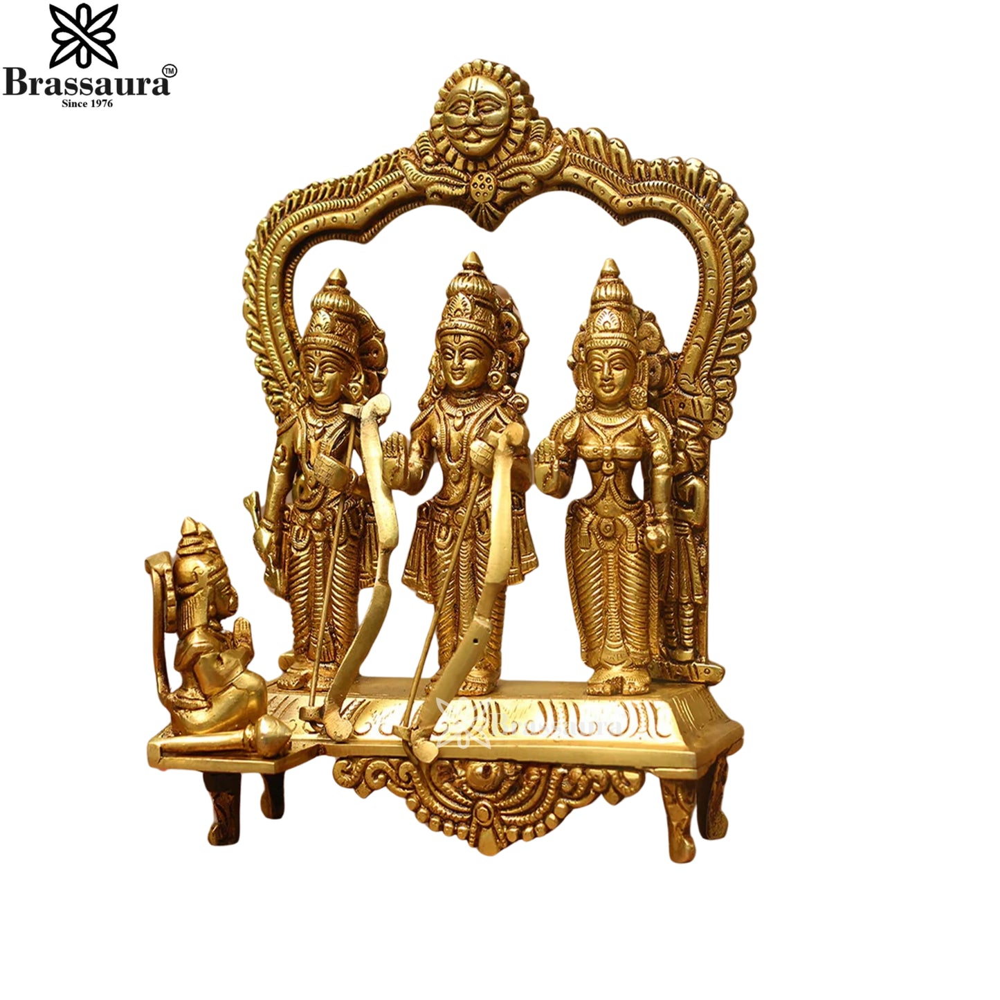 Brass Ram Darbar Statue Weight 5.5 Kg And Height 12 Inch