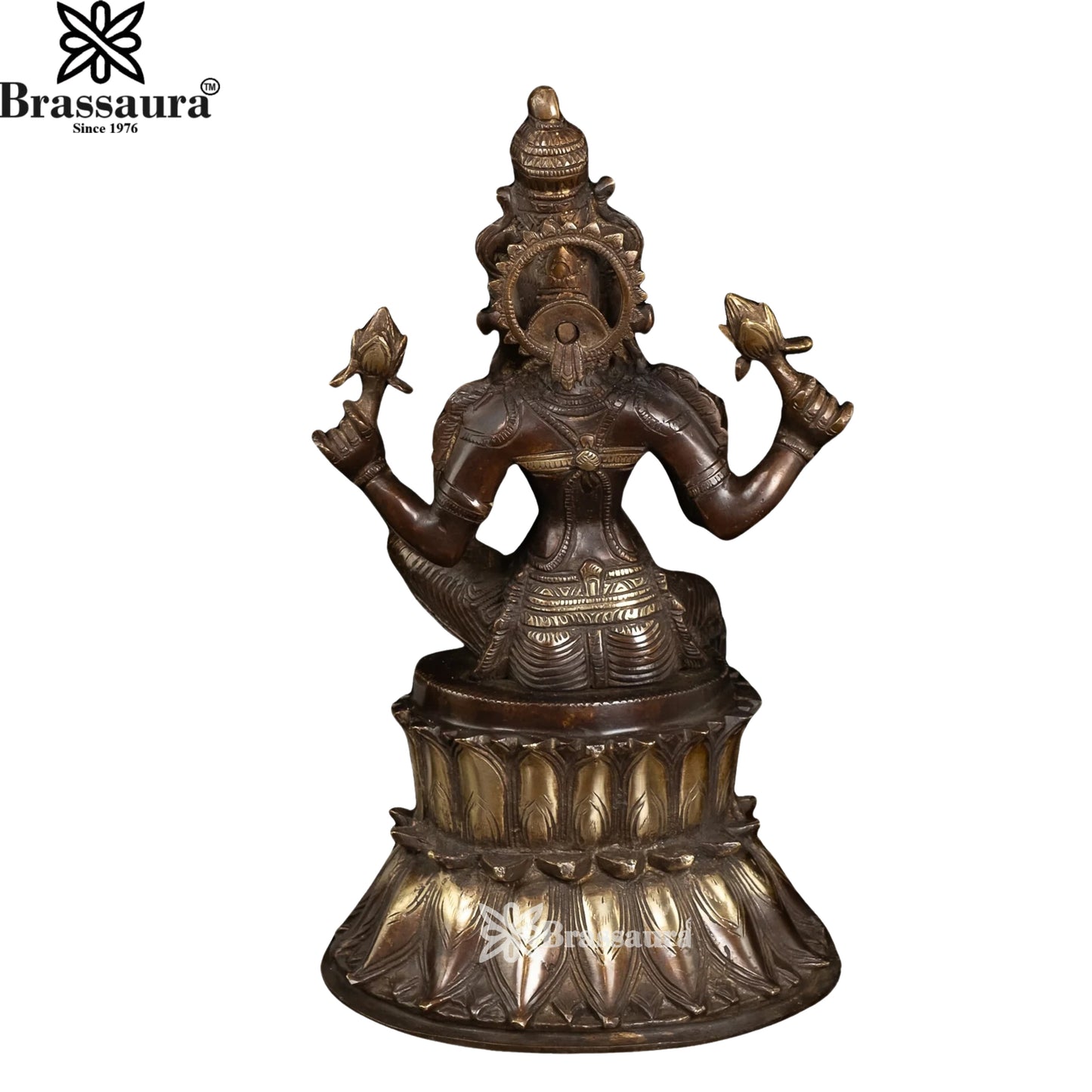 Brass Lakshmi Murti Weight 7.7 Kg And Height 14 Inch