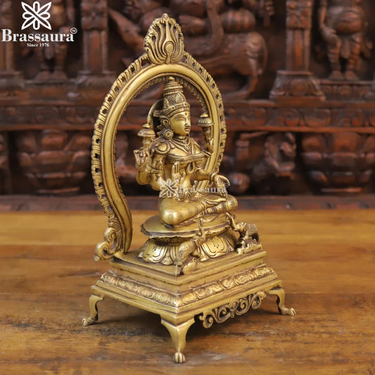 Brass Lakshmi Murti Weight 4.36 Kg And Height 13 Inch