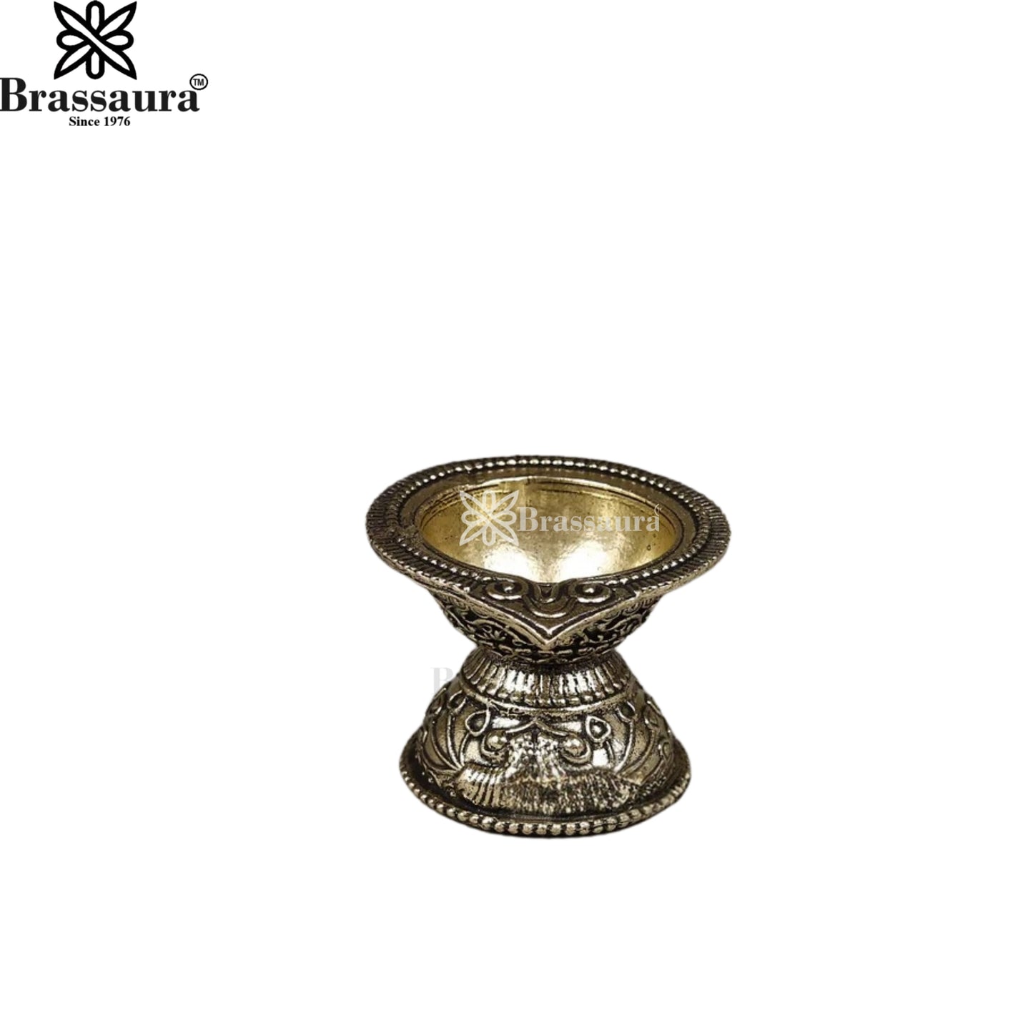 Brass Super Fine Diya Weight 0.058 Kg And Height 2 Inch
