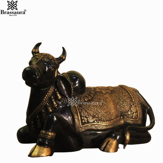 Brass Nandi For Home Décor And Gift Items Weight 17.5 kg Height 14 Inch