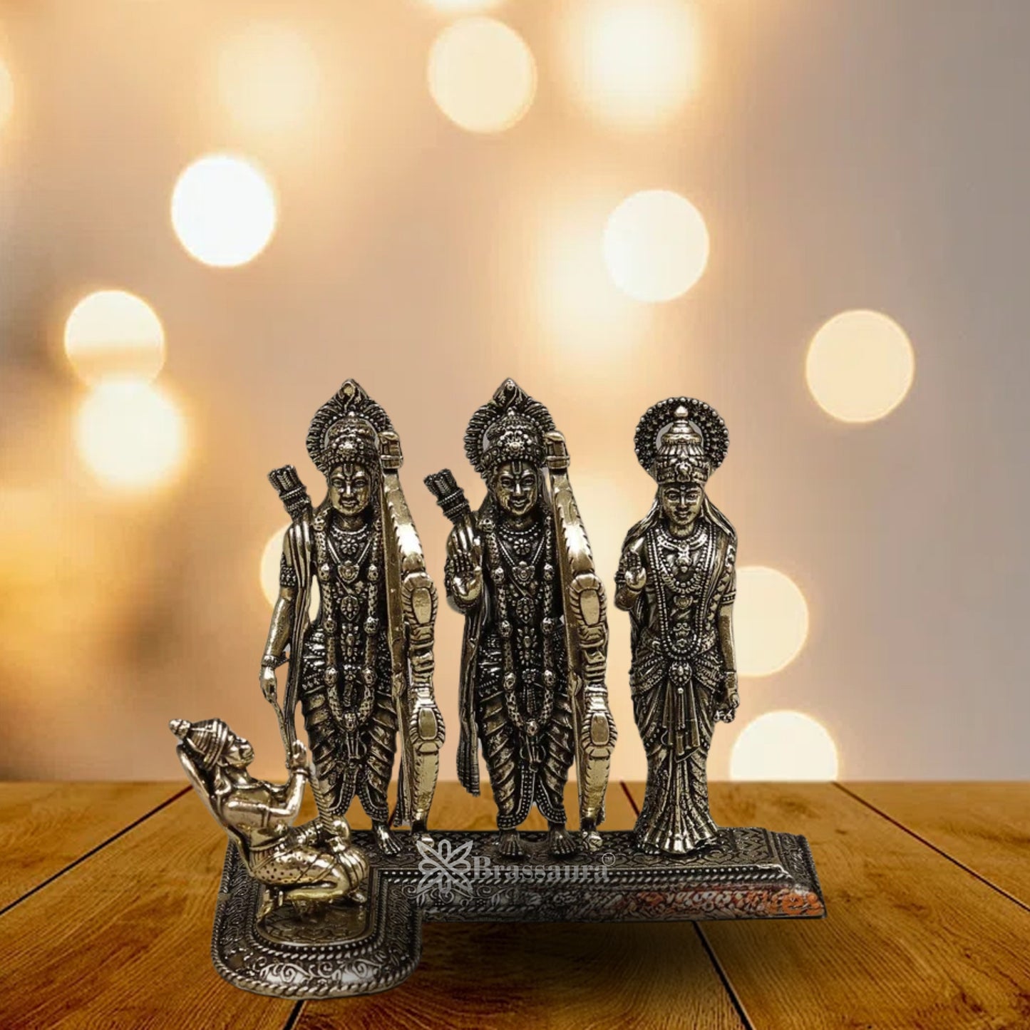 Brass Superfine Ram Darbar Statue Weight .25 Kg And Height 3 Inch