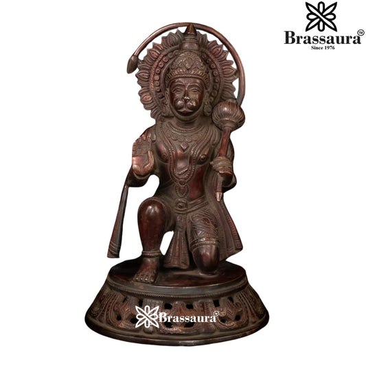 Brass Hanuman Statue Weight 5 Kg And Height 11 Inch