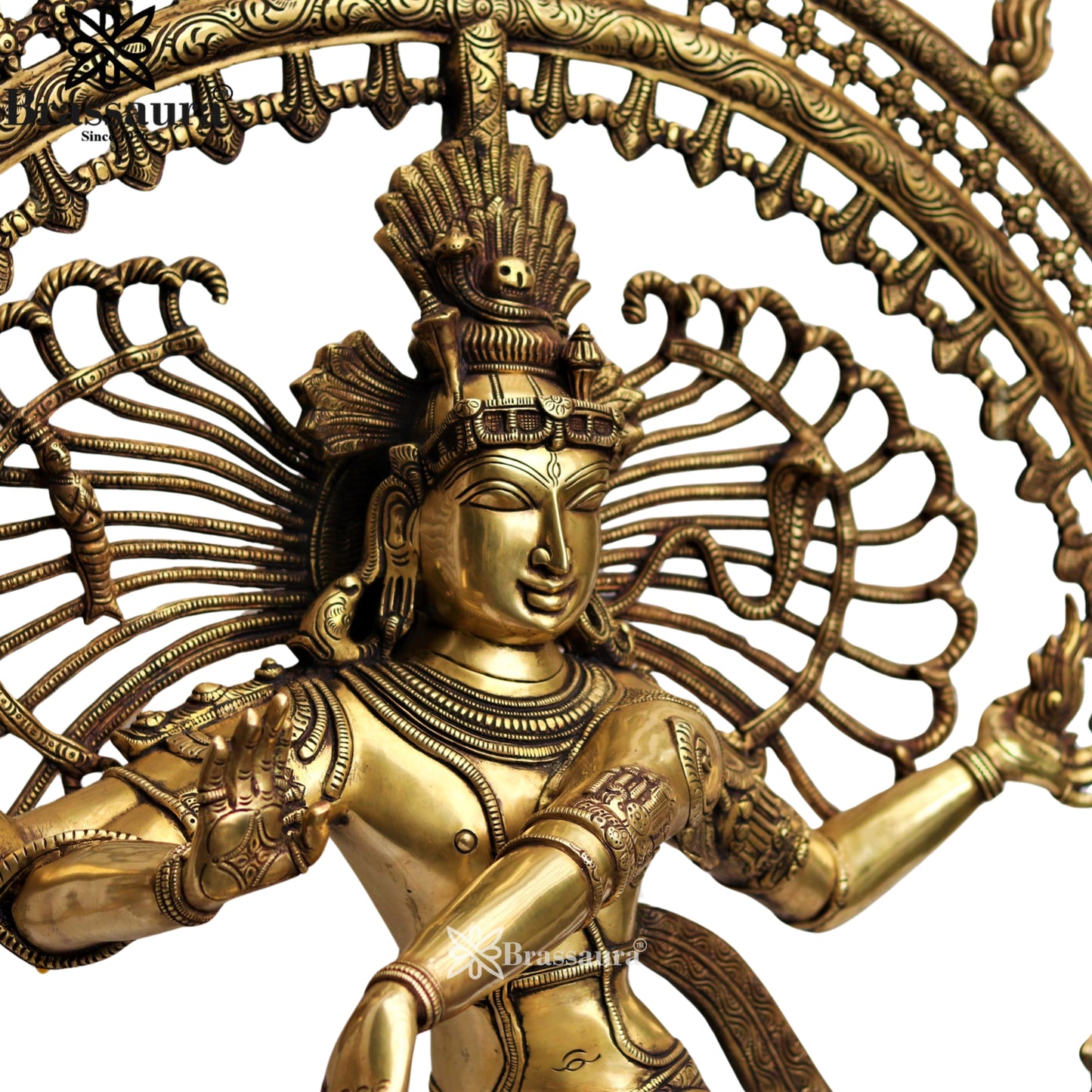 Brass Dancing Natraj Statue Weight 55 Kg And Height 48 Inch