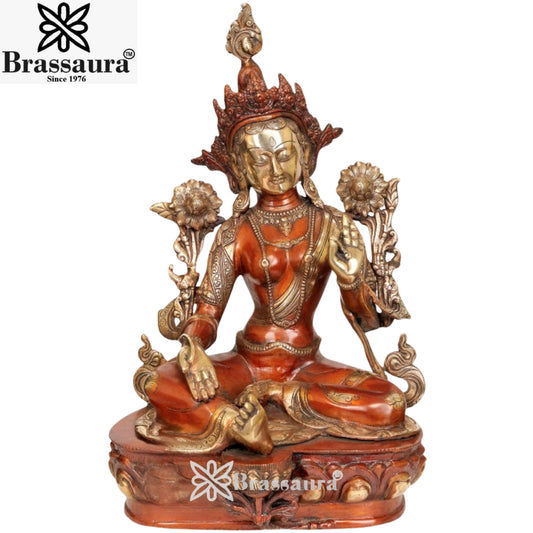 Brass Vintage Tara Weight 11 Kg & Height 19 Inch