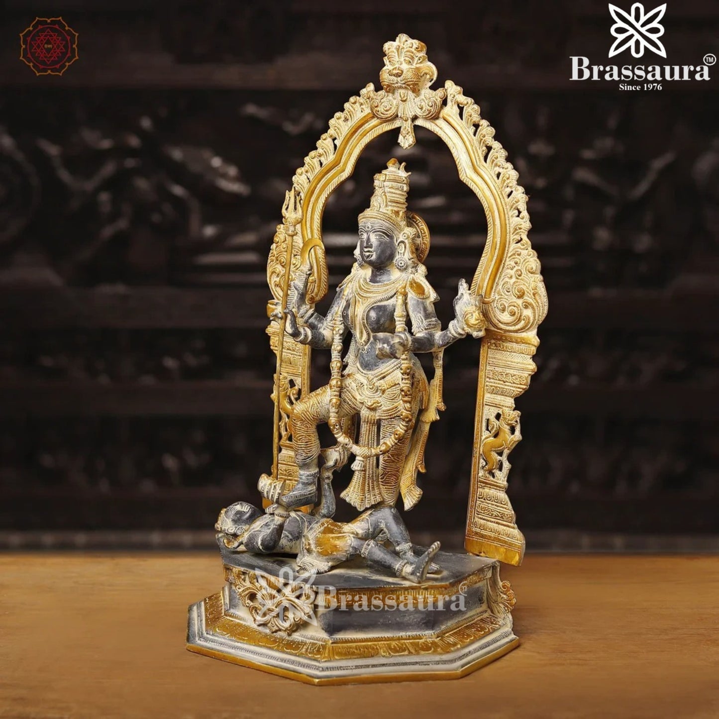 Brass Kali Ma Statue Weight 15.35 Kg And Height 21.5 Inch