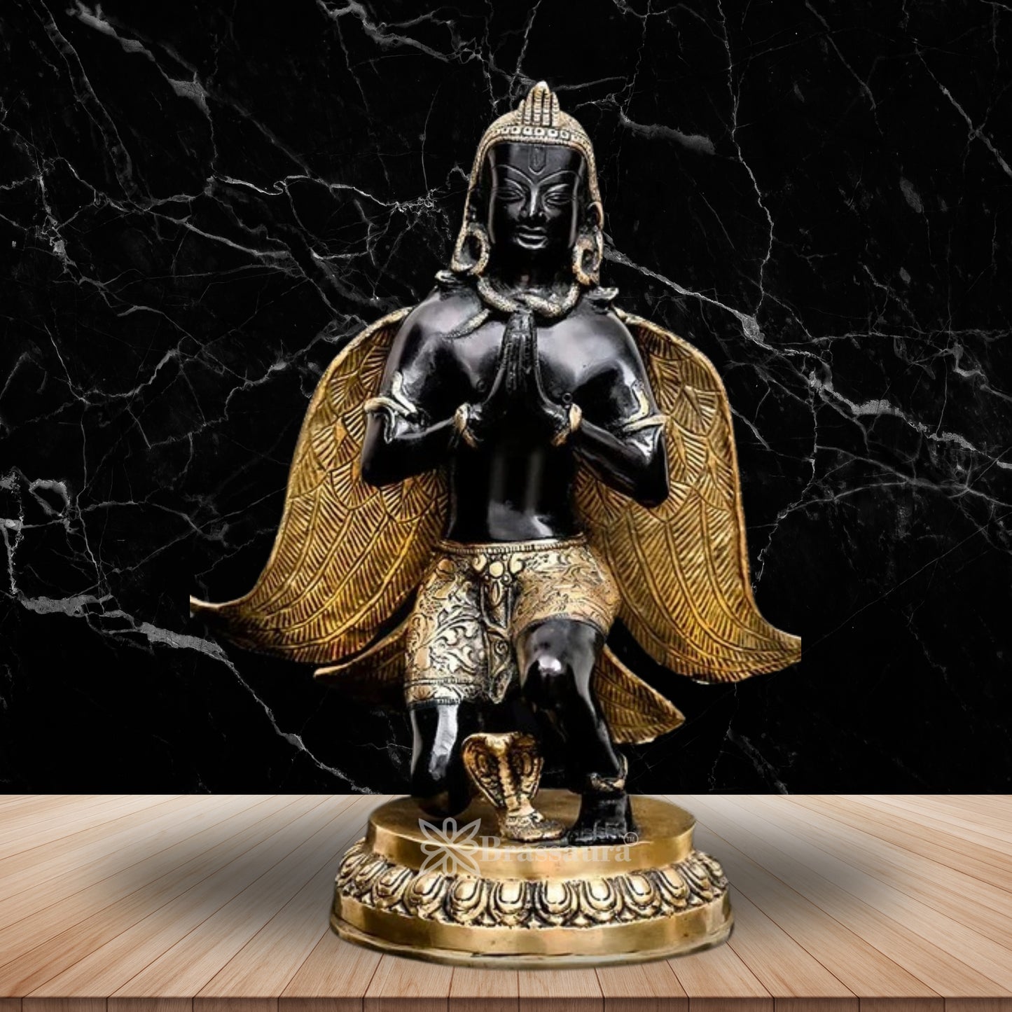Brass Garud For Home Décor And Gift Items Weight 6.2 kg Height 13 Inch