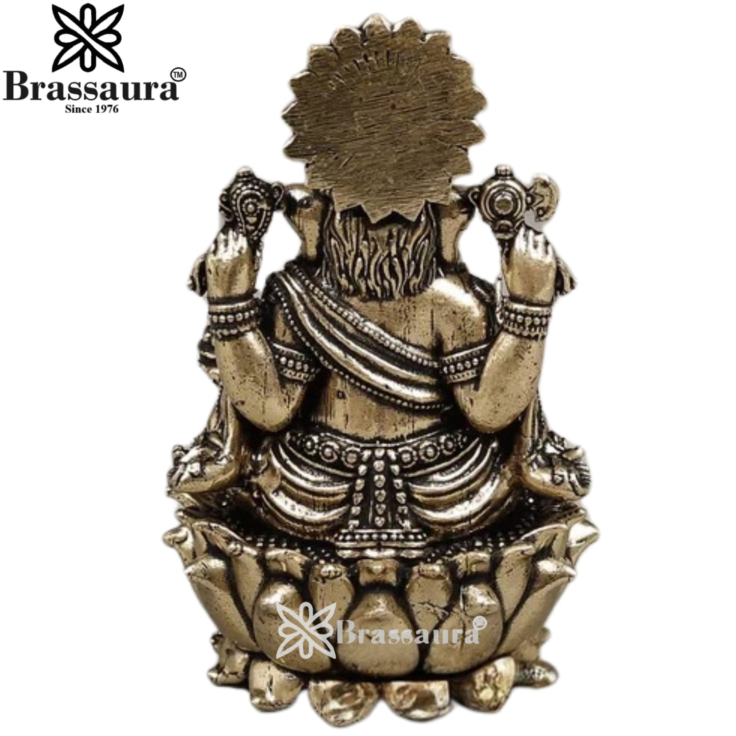 Brass Super fine Ganesha Statue Weight .182 Kg And Height 3.5 Inch