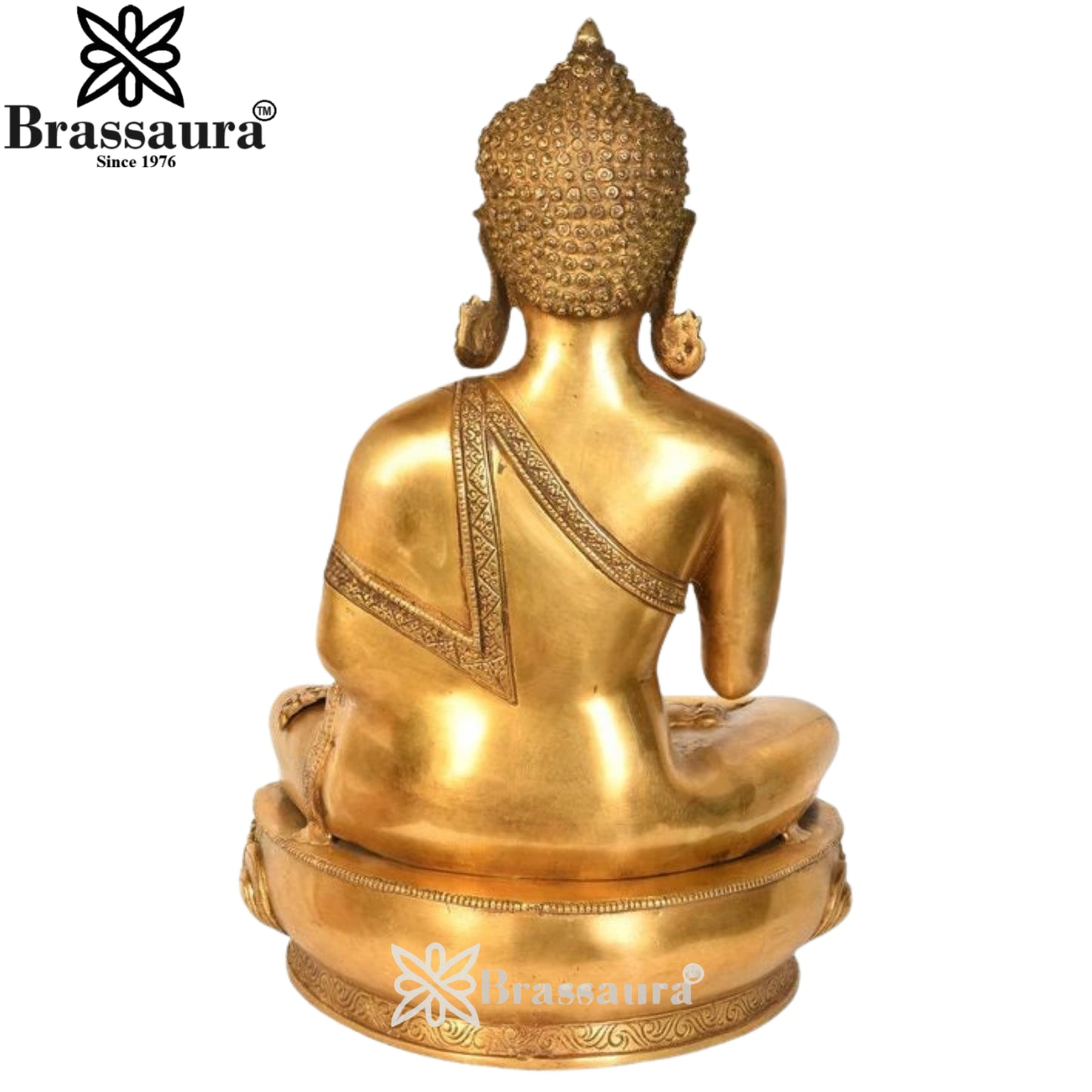 Brass Blessing Buddha Weight 13.5 kg & Height 18 Inch