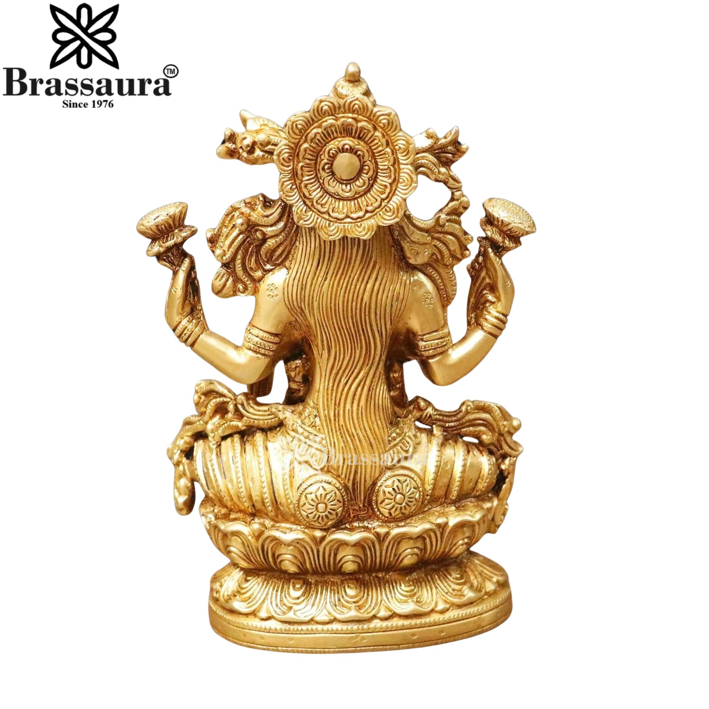 Brass Lakshmi Murti Weight 19.6 Kg And Height 14 Inch