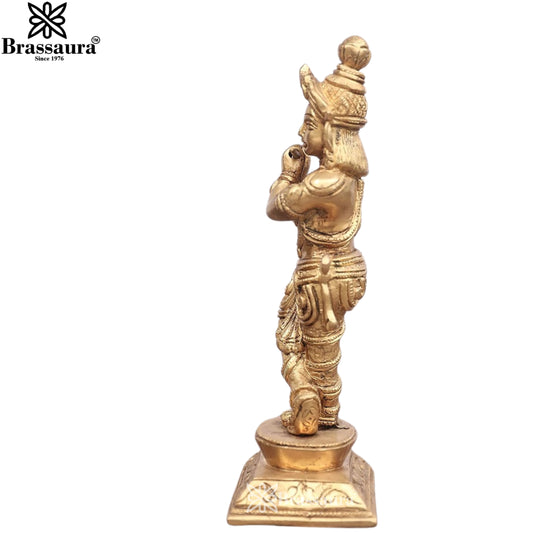 Brass Krishna Murti Weight 2 Kg And Height 9 Inch