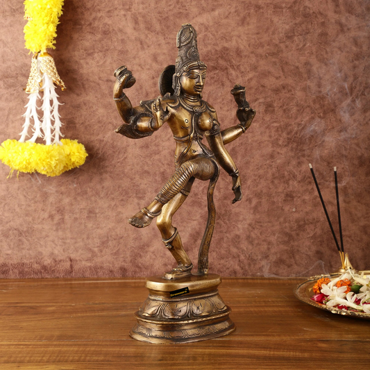 Brass Aardhnareshwar Idol for Home and Decor | Weight 4.97 Kg Height 15 inch