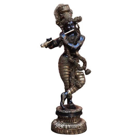 Brass Krishna Murti Weight 48 Kg And Height 45 Inch