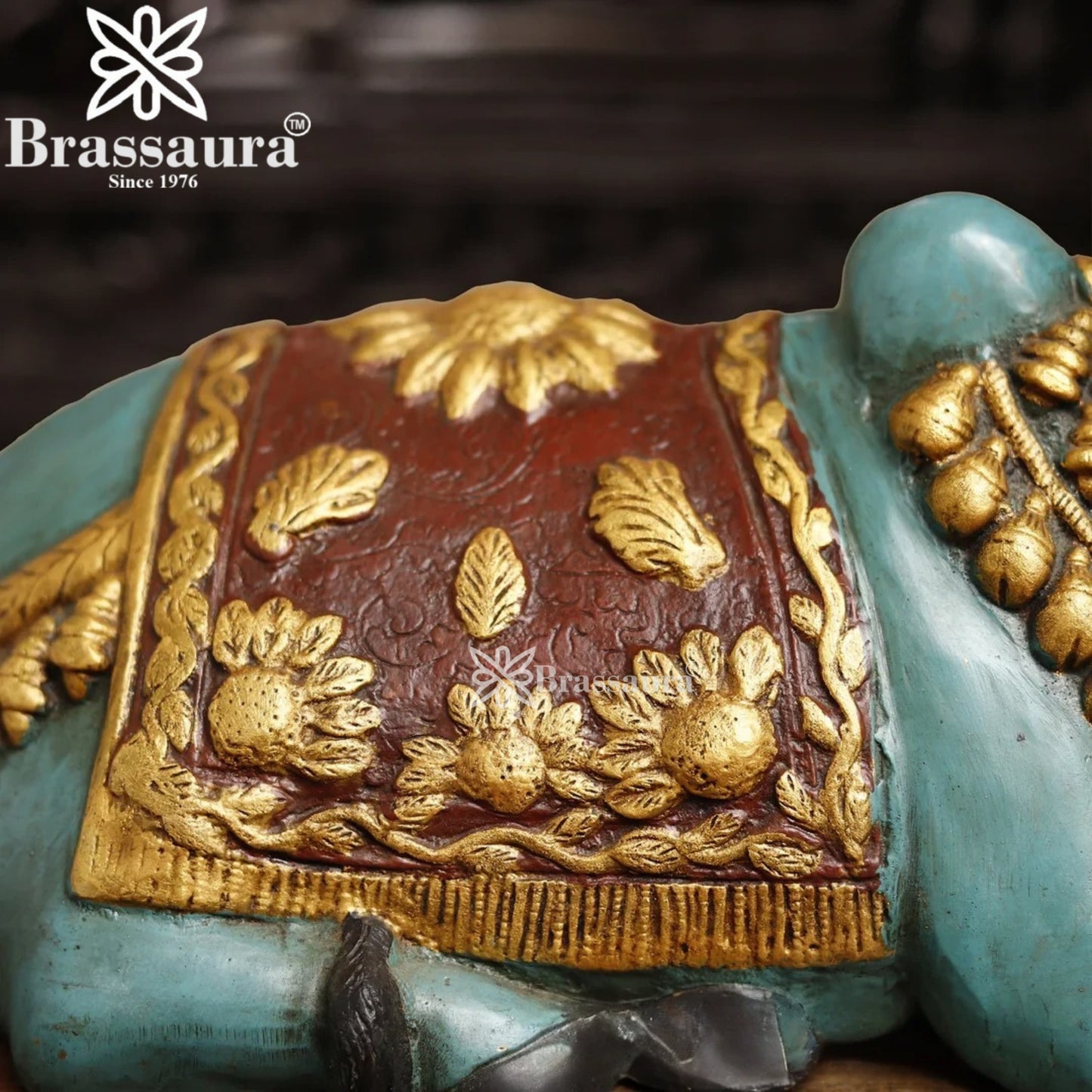 Brass Nandi For Home Décor And Gift Items Weight 9.09 kg Height 11 Inch