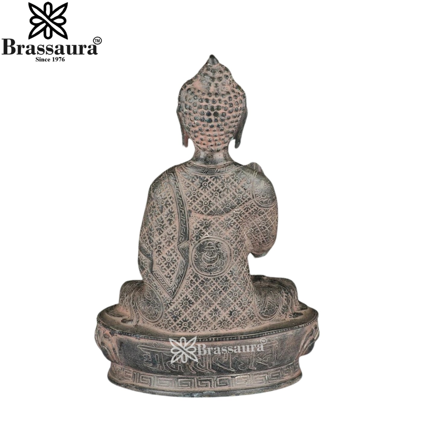 Brass Blessing Buddha Weight 4.7 kg & Height 12 Inch