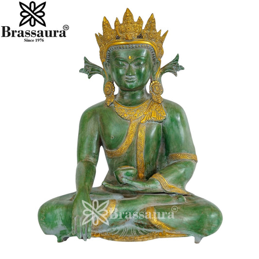 Brass Artistic Tara Weight 23.5 Kg & Height 22 Inch